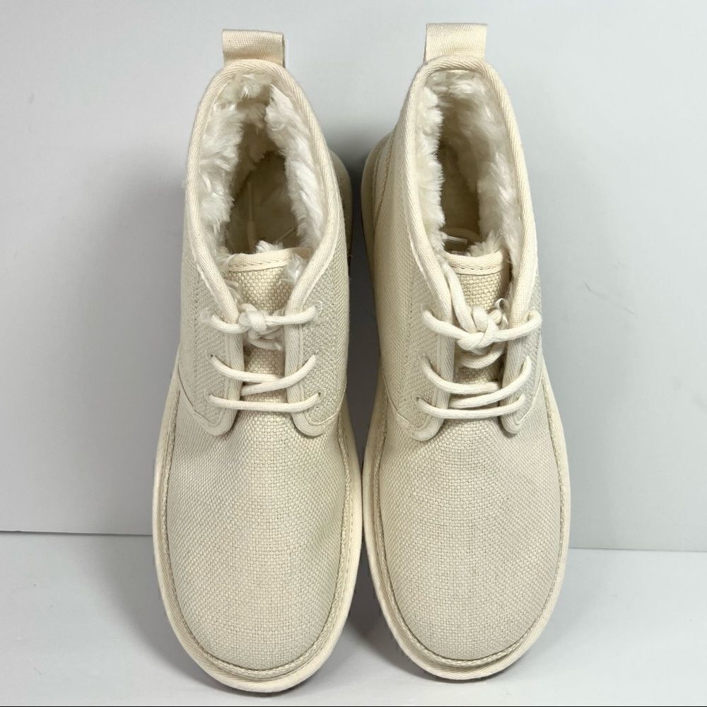 UGG Neumel Mens Hemp Canvas Chukka Boots Natural Off White‎ 9 1117613 - Picture 6 of 10